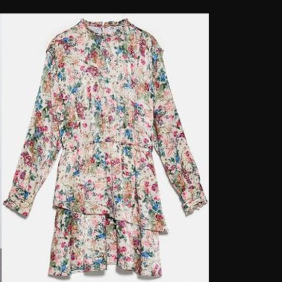 ZARA | Floral Printed Dress - Picture 5 of 6